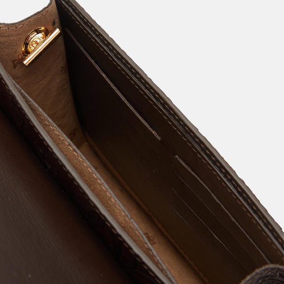 Italian Mahogany Leather Handbag by Cuoieria Fiorentina of Florence